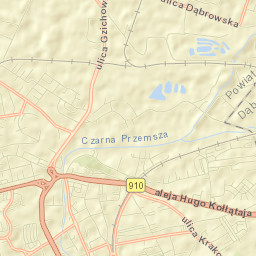 Będzin Street Map