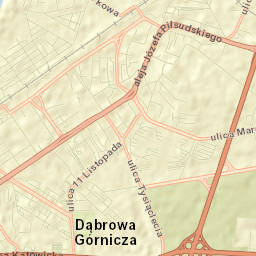 Dąbrowa Górnicza Street Map