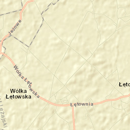 Łętownia Street Map
