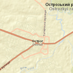 Ostroh Street Map
