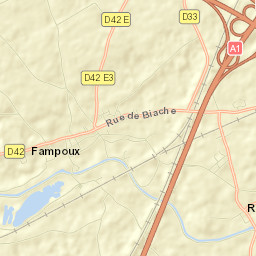 Fampoux Street Map