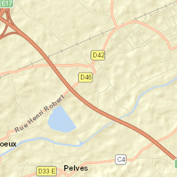 Rœux Street Map