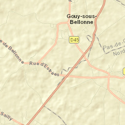 Gouy-sous-Bellonne Street Map