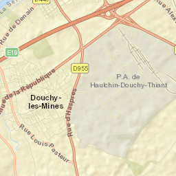 Douchy-les-Mines Street Map