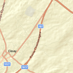 Ciney Street Map