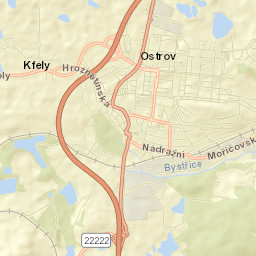 Ostrov Street Map