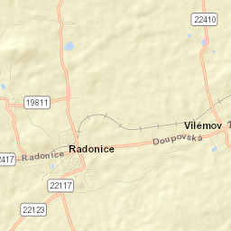 Radonice Street Map