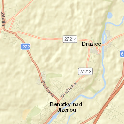 Benátky nad Jizerou Street Map