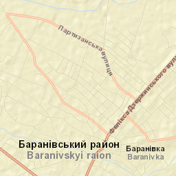Baranivka Street Map