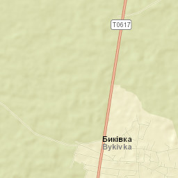 Bykivka Street Map