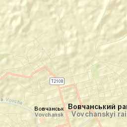 Vovchans’k Street Map