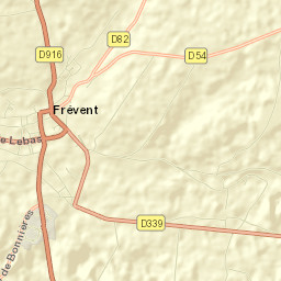 Frévent Street Map
