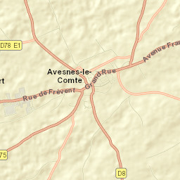 Avesnes-le-Comte Street Map