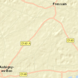 Aubigny-au-Bac Street Map