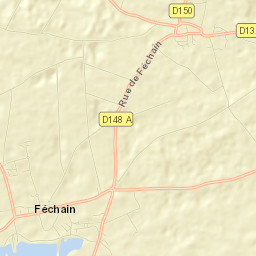 Féchain Street Map