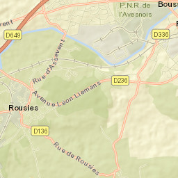 Boussois Street Map