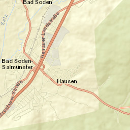 Bad Soden-Salmünster Street Map