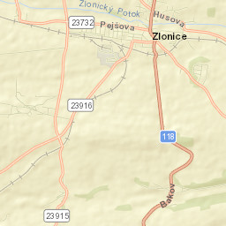 Zlonice Street Map