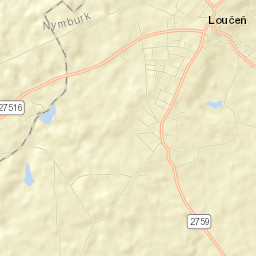 Loučeň Street Map