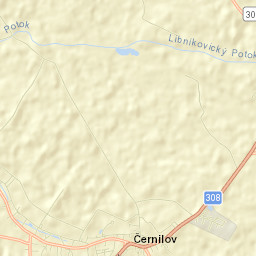 Černilov Street Map
