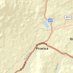 Písečná Street Map