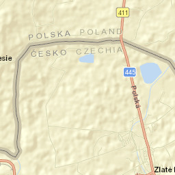 Zlaté Hory Street Map