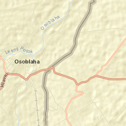 Osoblaha Street Map