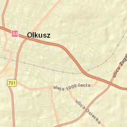 Powiat olkuski Street Map