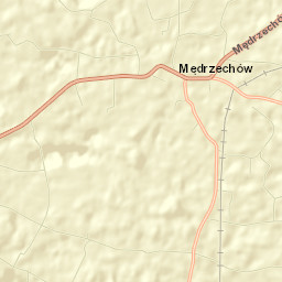 Mędrzechów Street Map
