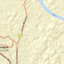 Leżajsk Street Map