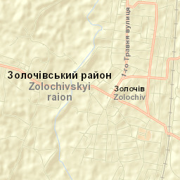 Zolochiv Street Map