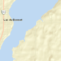 Lac du Bonnet Street Map