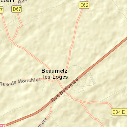 Beaumetz-lès-Loges Street Map