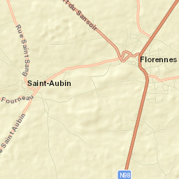 Florennes Street Map