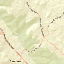 Rendeux Street Map