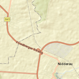 Nidderau Street Map