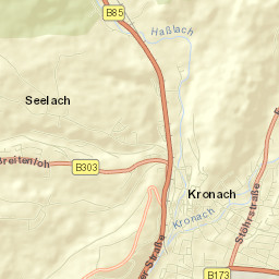 Kronach Street Map