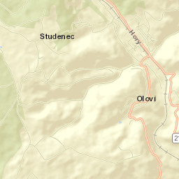 Oloví Street Map