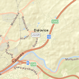 Dalovice Street Map
