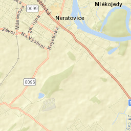 Neratovice Street Map