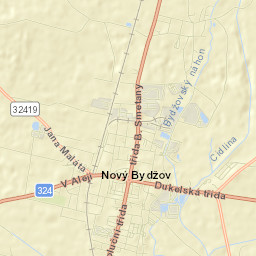 Nový Bydžov Street Map