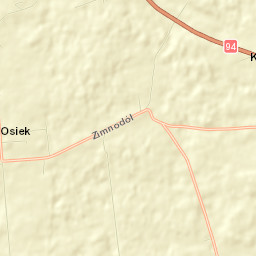 Osiek Street Map