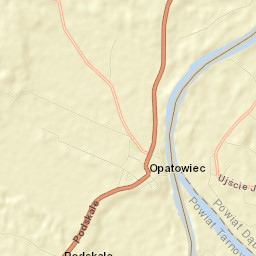 Opatowiec Street Map