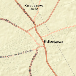 Kolbuszowa Street Map