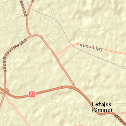 Wierzawice Street Map