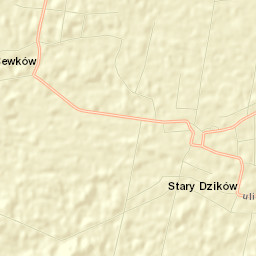 Dzików Stary Street Map
