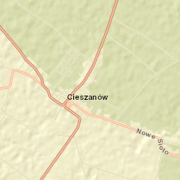 Cieszanów Street Map