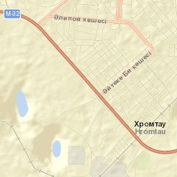 Khromtau Street Map