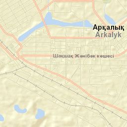 Arkalyk Street Map