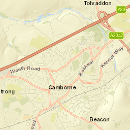 Trevu Rd, Camborne, Cornwall TR14, UK Street Map